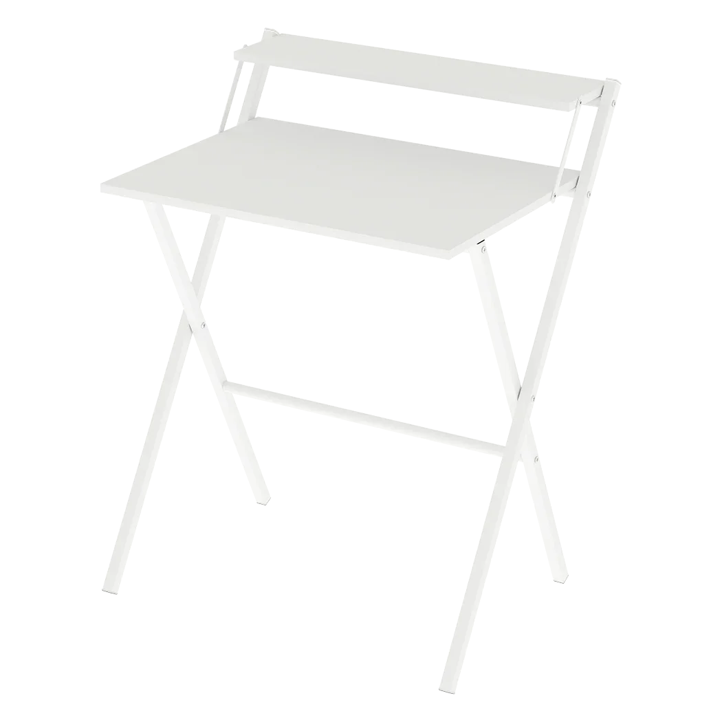 Levede Foldable Computer Desk Office Study Desk White-2050056912053080072