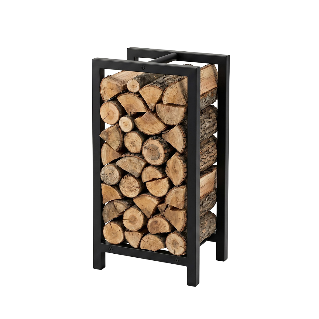 Levede Firewood Rack Metal Outdoor Storage Log Holder Fireplace 30 x 22 x 59cm-2072893555432624136