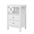 Levede Bedside Table Nightstand Side End Table 2 Drawers Storage Bedroom Cabinet-2050056781207572488