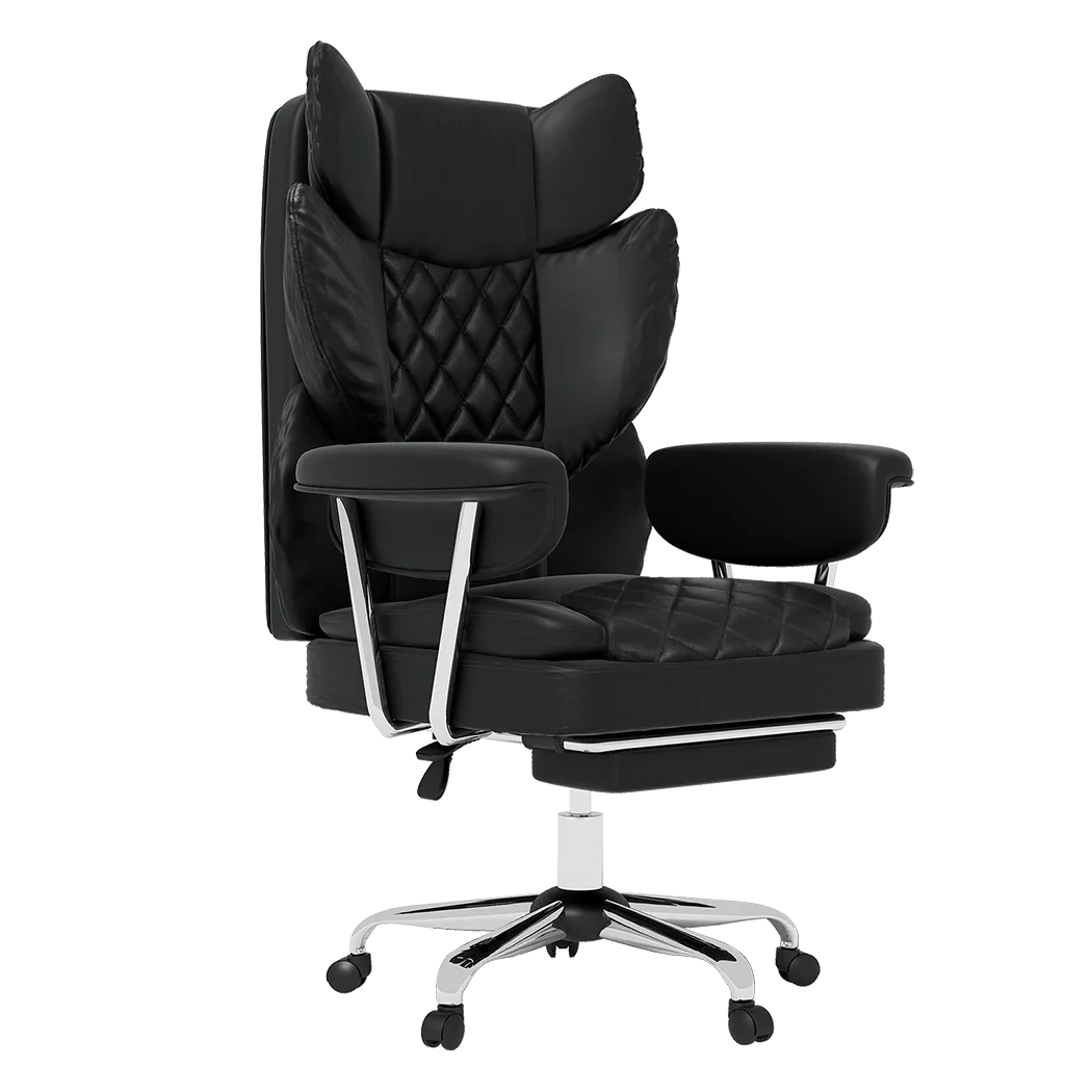 Levede Gaming Office Chair High Back PU Leather Black-2050056900988506120