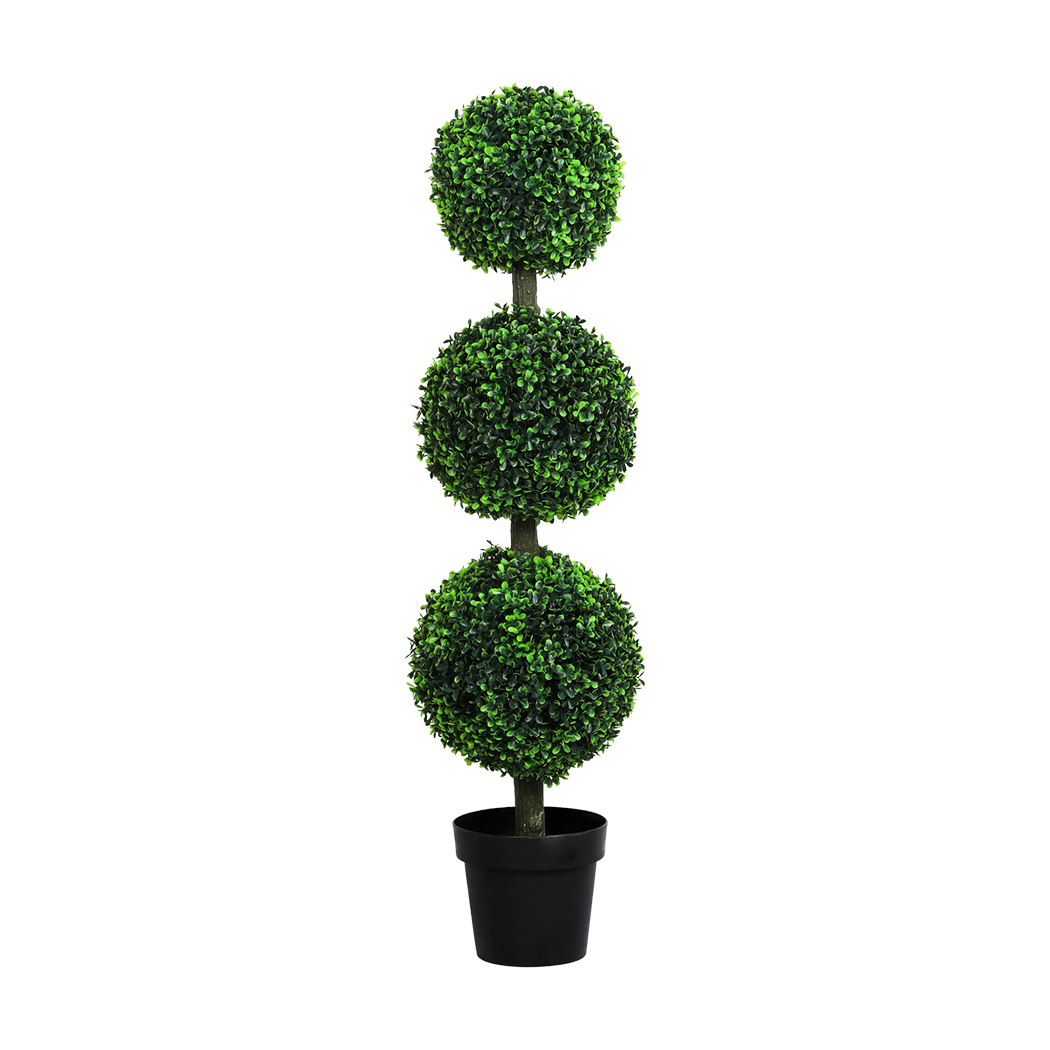 Lambu Artificial Triple Ball Boxwood Trees-2006732894076276744
