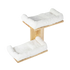 Pawz Cat Wall Shelves 2 Steps Wide Perch Soft Beds for Large Cats Climbing White-2100034992867512328