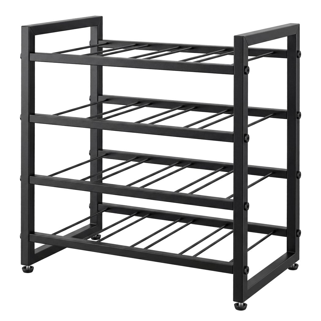Levede Wine Rack 16 Bottle 4-Tier Metal Display Storage Organizer Adjustable Bar-2061251872504811528