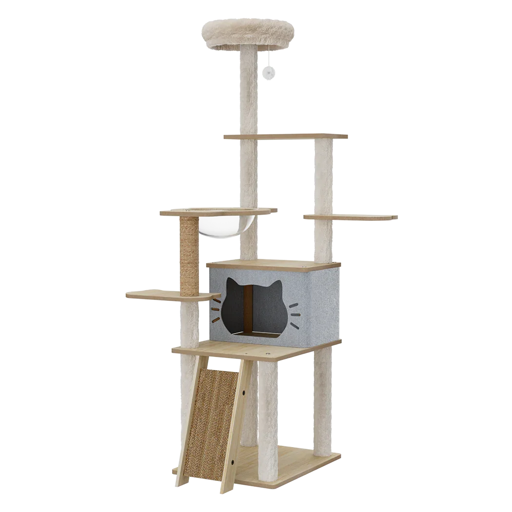 Pawz Cat Tree Tower Large Scratcher Condo House 160cm-2006732708063088648