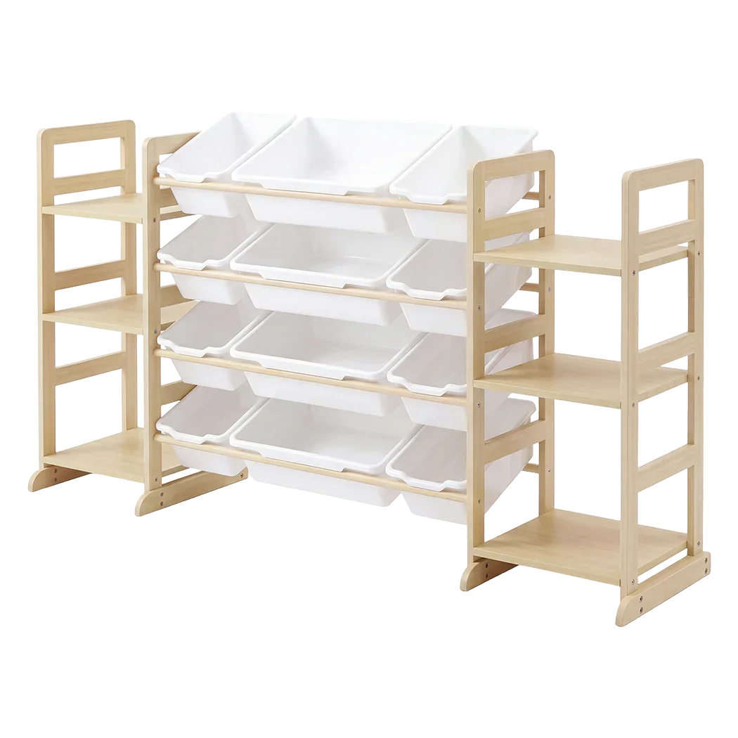 Levede Kids Toy Box Organiser 12 Bins 6 Shelves Display Storage Rack Playroom-2050059011360952329