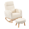 Levede Rocking Chair Ottoman Footrest With Side Pocket-2006732687271923720