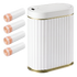Toque Sensor Rubbish Bin Automatic Touchless 7L Butterfly Lid Bathroom White-2109799595943596041