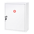 Levede Medicine Storage Box Lockable 3-Tier Wall Cabinet Alloy Steel White-2100035001486807048