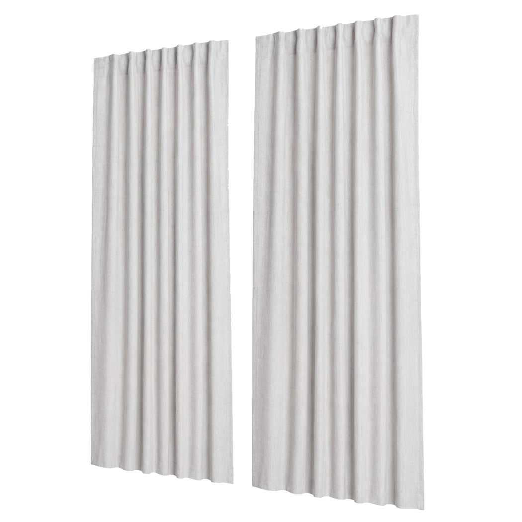 Marlow 2 Panels Blackout Curtains Linen Look Curtain Draperies Window Bedroom-2072893566472032264