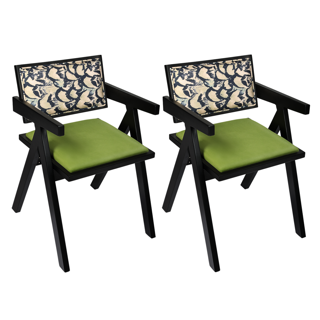 Levede 2X Dining Chair Retro Backrest Chair-1894516794618679304