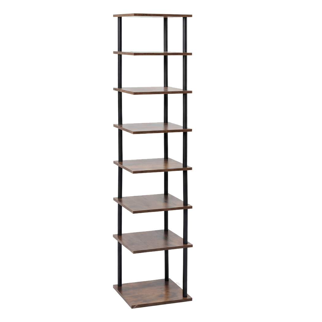 Levede Vertical Shoe Rack 8-Tier Space Saving Narrow Corner Organiser Storage-2050059010870218761