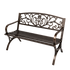 Levede Garden Bench Seat Outdoor Furniture Patio Park Lounge Chair Bronze 3 Seat-2072893558154727432