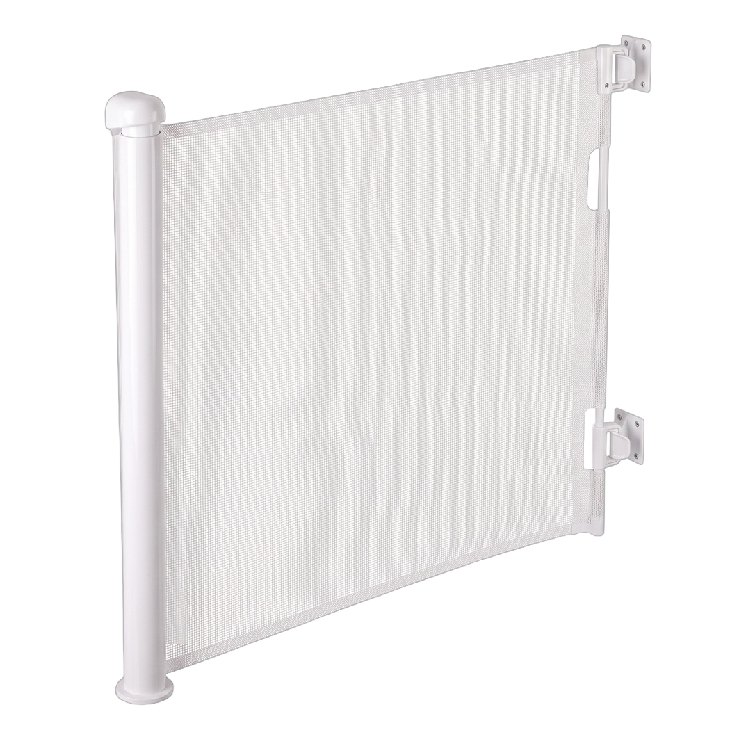 BoPeep Retractable Baby Gate 150cm No Drill One-Hand Lock  for Hallways Grey-2100034971254263816