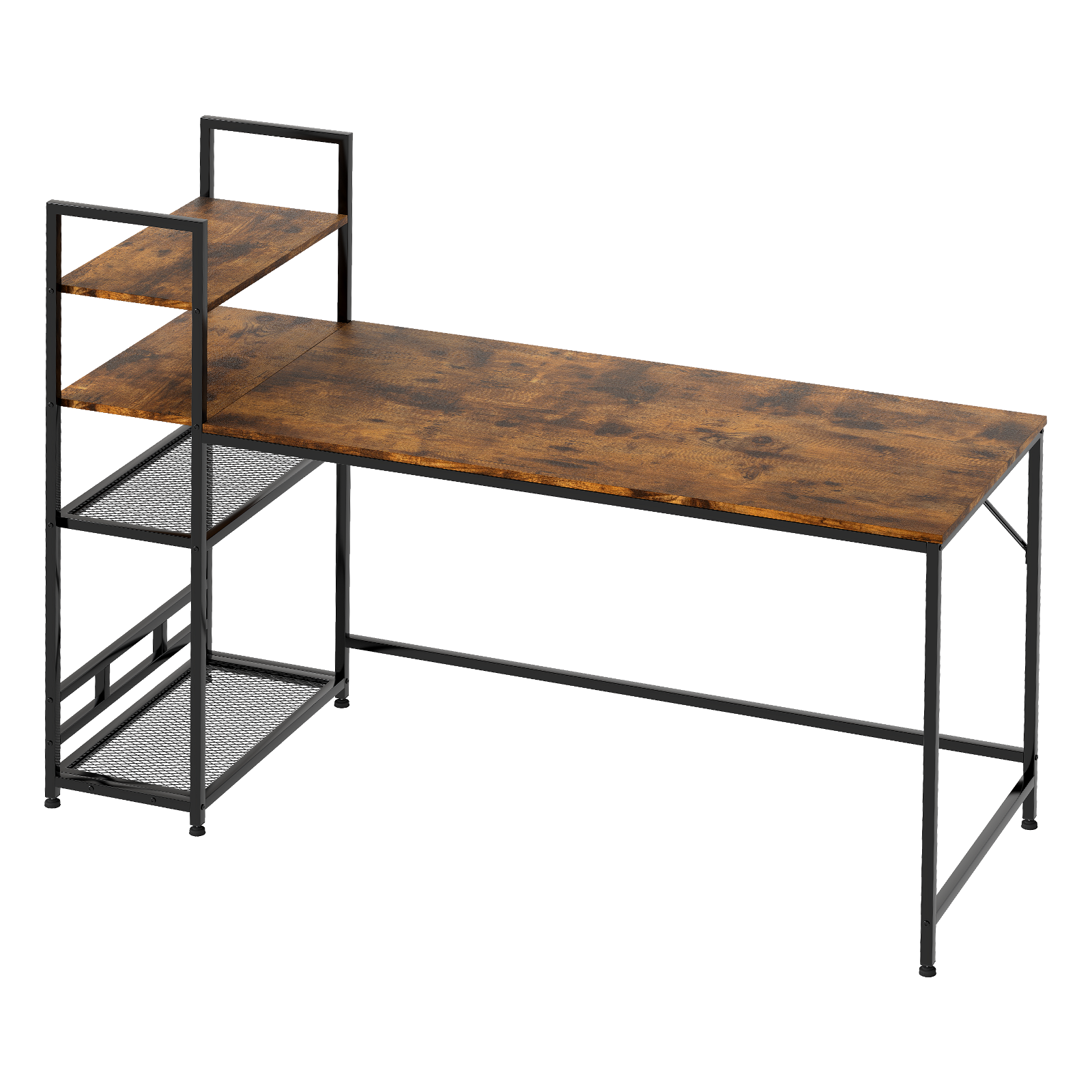 Levede Computer Desk Study Home Table with 4-Tier Shelf-2011971109058121736