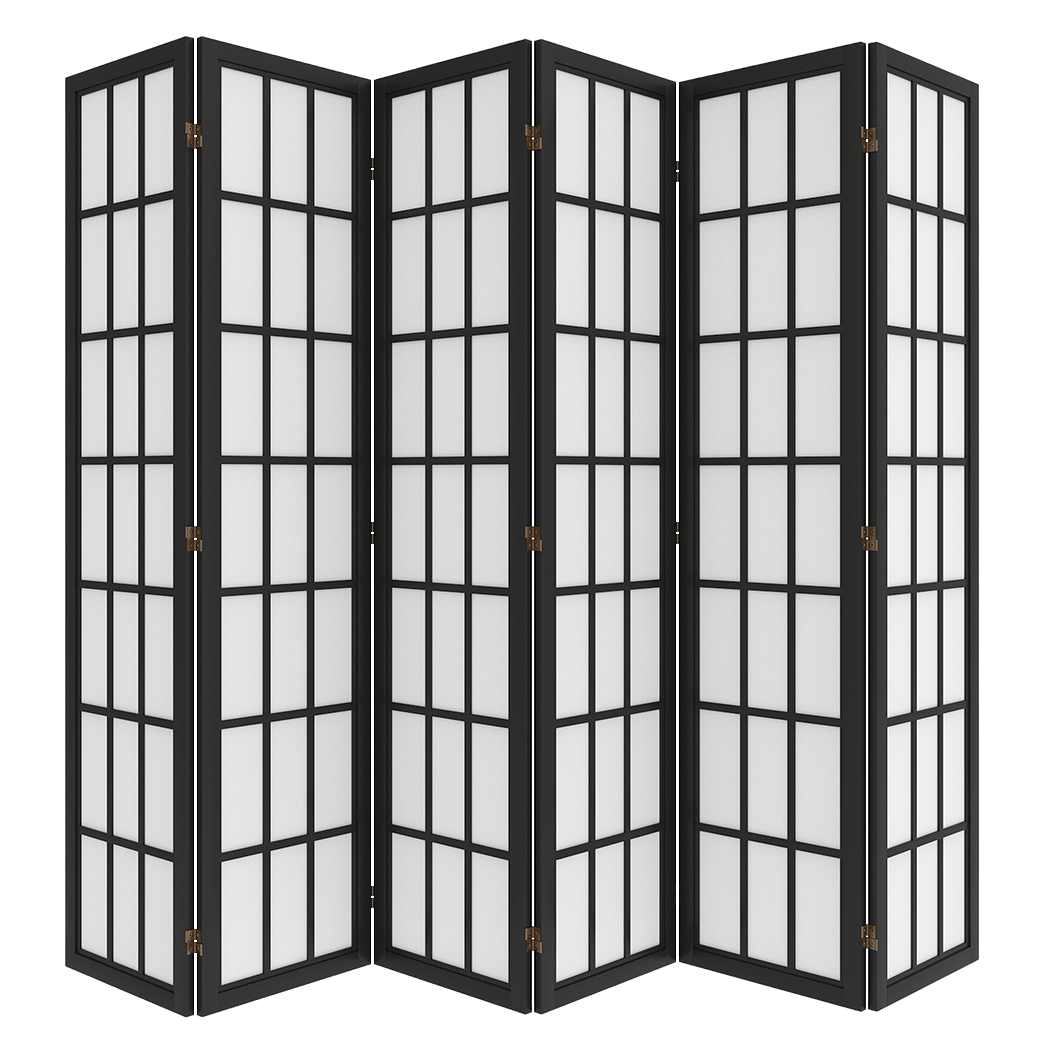 Levede 6 Panel Room Divider 170cm Freestanding Screen-1973193605594091528
