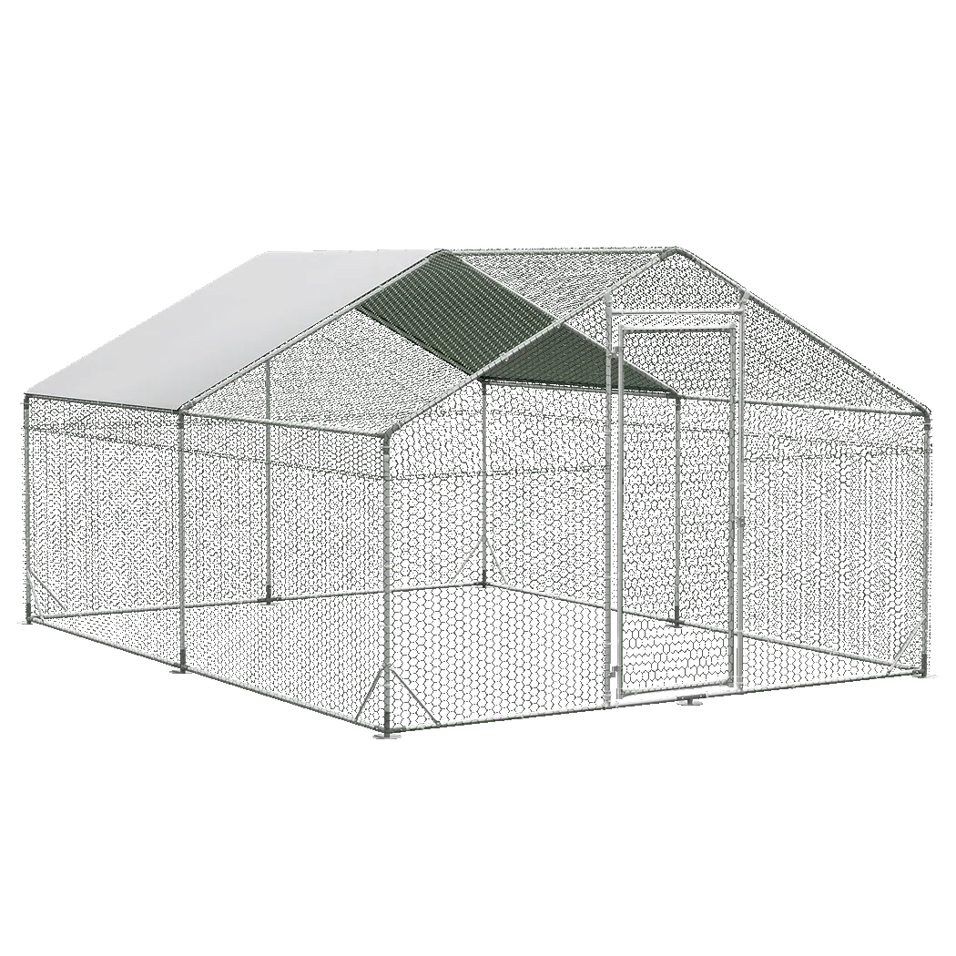 Pawz 400x300x194cm Large Metal Walk-in Chicken Coop Cage-2006732696079962120