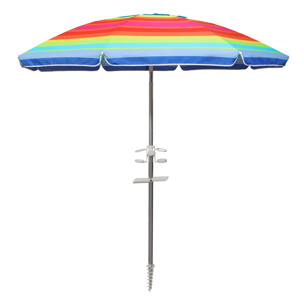 Mountview 2M Outdoor Beach Umbrellas Sand Colorful-2006732891937181704