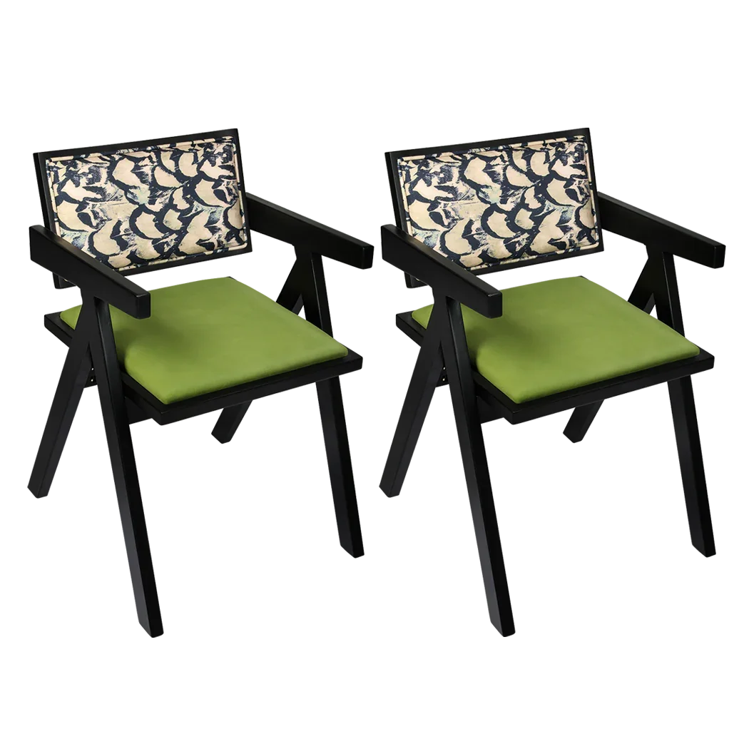 Levede 2X Dining Chair Retro Backrest Chair-2006732902578130952