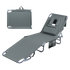 Levede Foldable Beach Lounge Chairs with Face Hole Grey-2018816828482129928