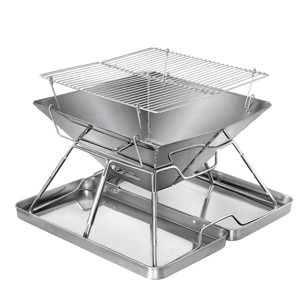 Levede Folding BBQ Portable Charcoal Grill 2-IN-1-2006732907498049544