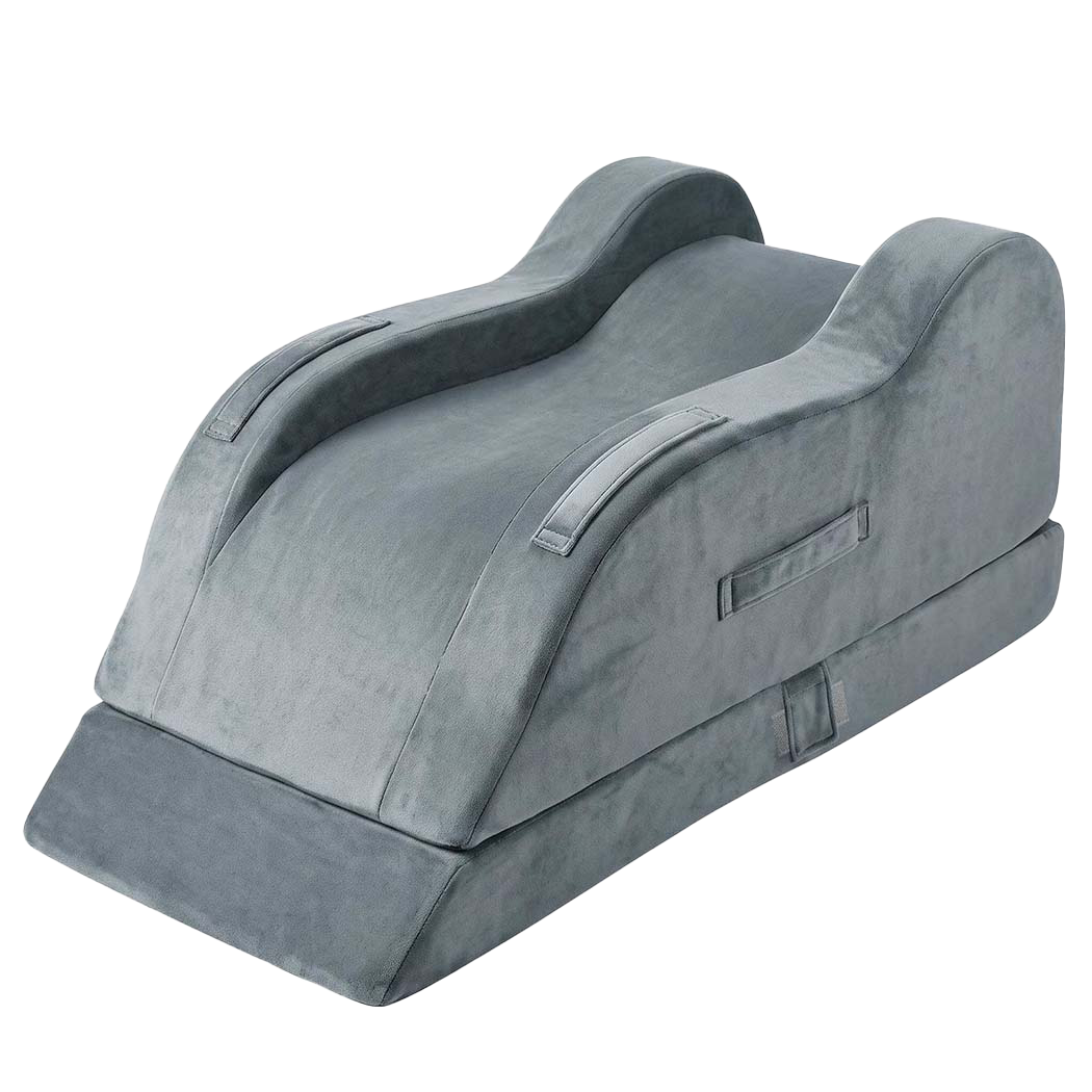 DreamZ Leg Elevation Pillow After Surgery Gel Memory Foam Single Leg Grey-2109799598153994249