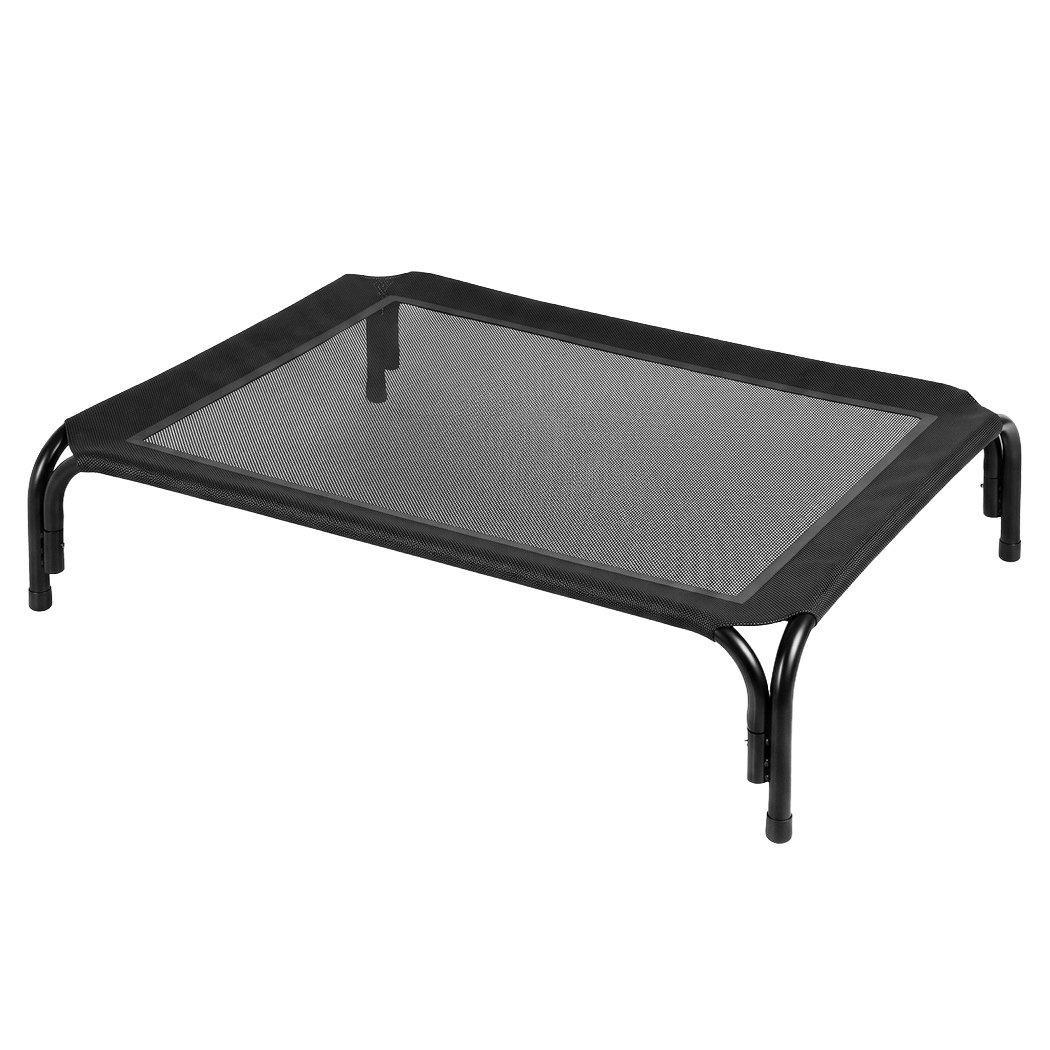 PaWz Raised Dog Bed Elevated Cooling Breathable Mesh for Indoor Outdoor Black-2100034993425354760