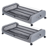 Levede 2x Under Bed Storage Containers for Shoe and Apparel Clear-Lidded Rolling-2072893559022948360