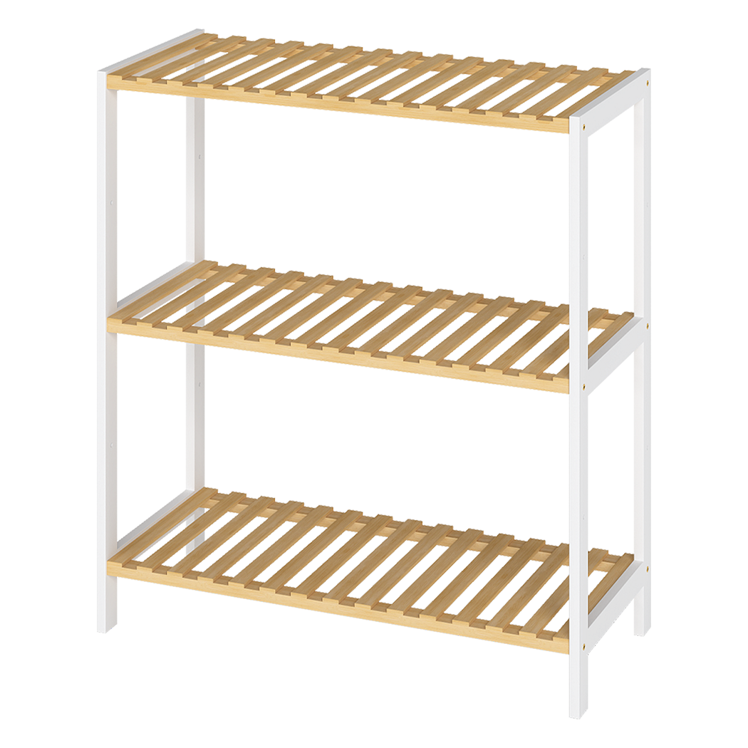 Levede Bamboo Storage Rack 3 Tier Shelf Shoe Organiser-2065254664798081032