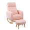 Levede Rocking Chair Ottoman Footrest With Side Pocket-2006732687682965512