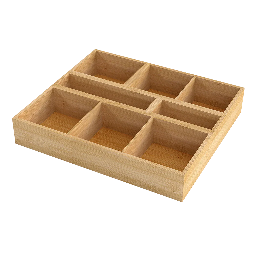 Toque Bamboo Drawer Organizer Multi-Use Storage Box-2029387215821475848