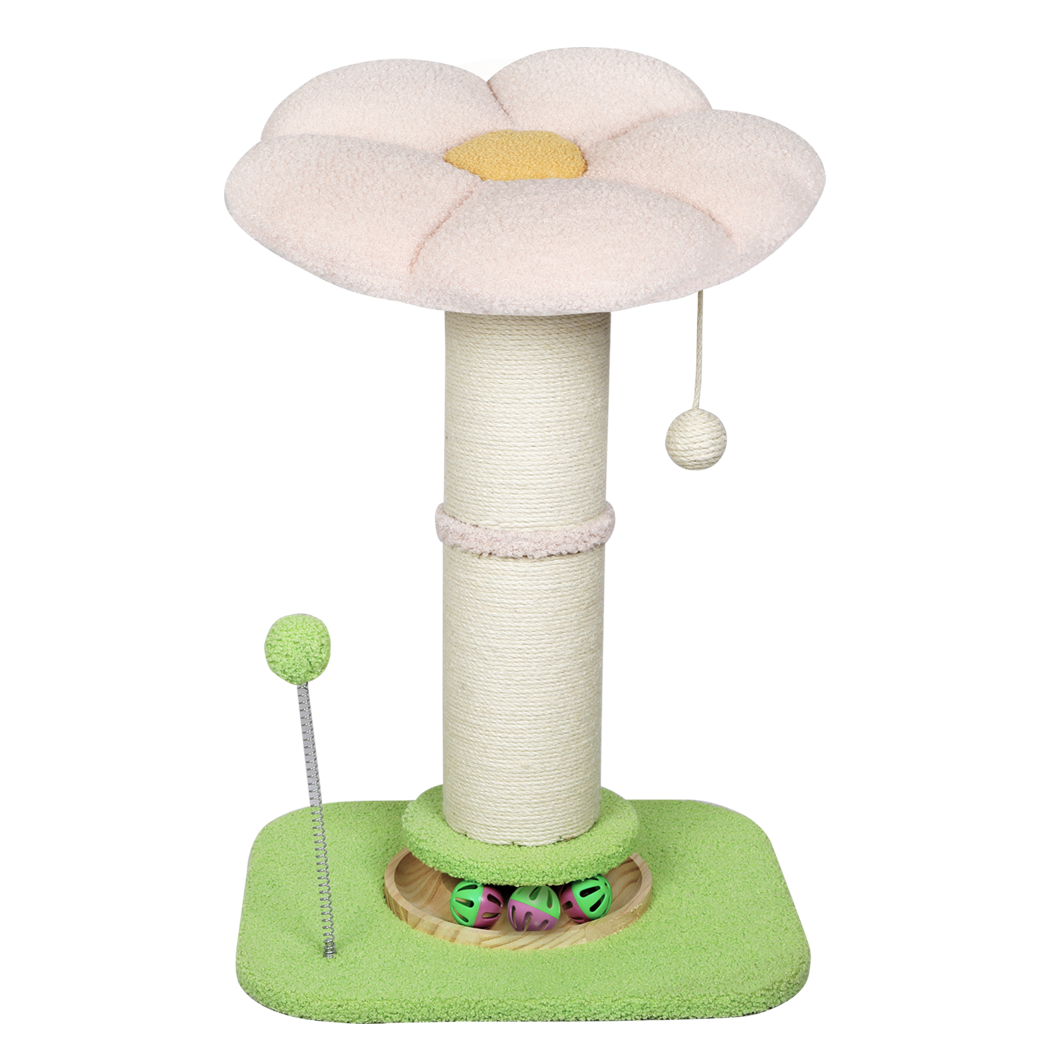 Pawz Cat Scratching Post Flower 61.5cm Cat Tree Tower-2065254675317395464