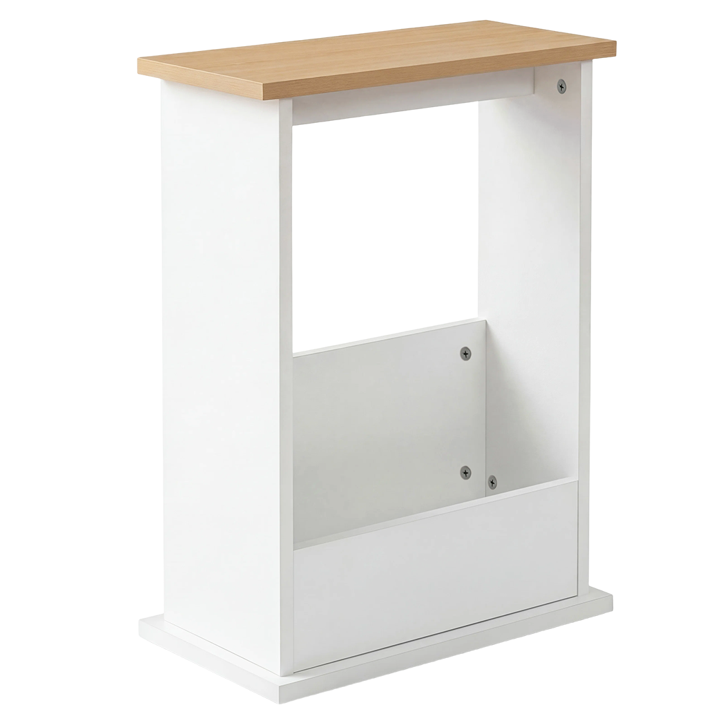 Levede Slim Side Table Magazine Rack Narrow Sofa End Table Storage Living Room-2061251865856839688