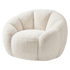 Levede Bean Bag Chair Faux Rabbit Fur Floral Shaped Reading Sofa Chair White-2109799585143263234