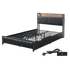 Levede Double Bed Frame PU Mattress Base Storage Drawer Headboard USB Charge-2100034935908864008