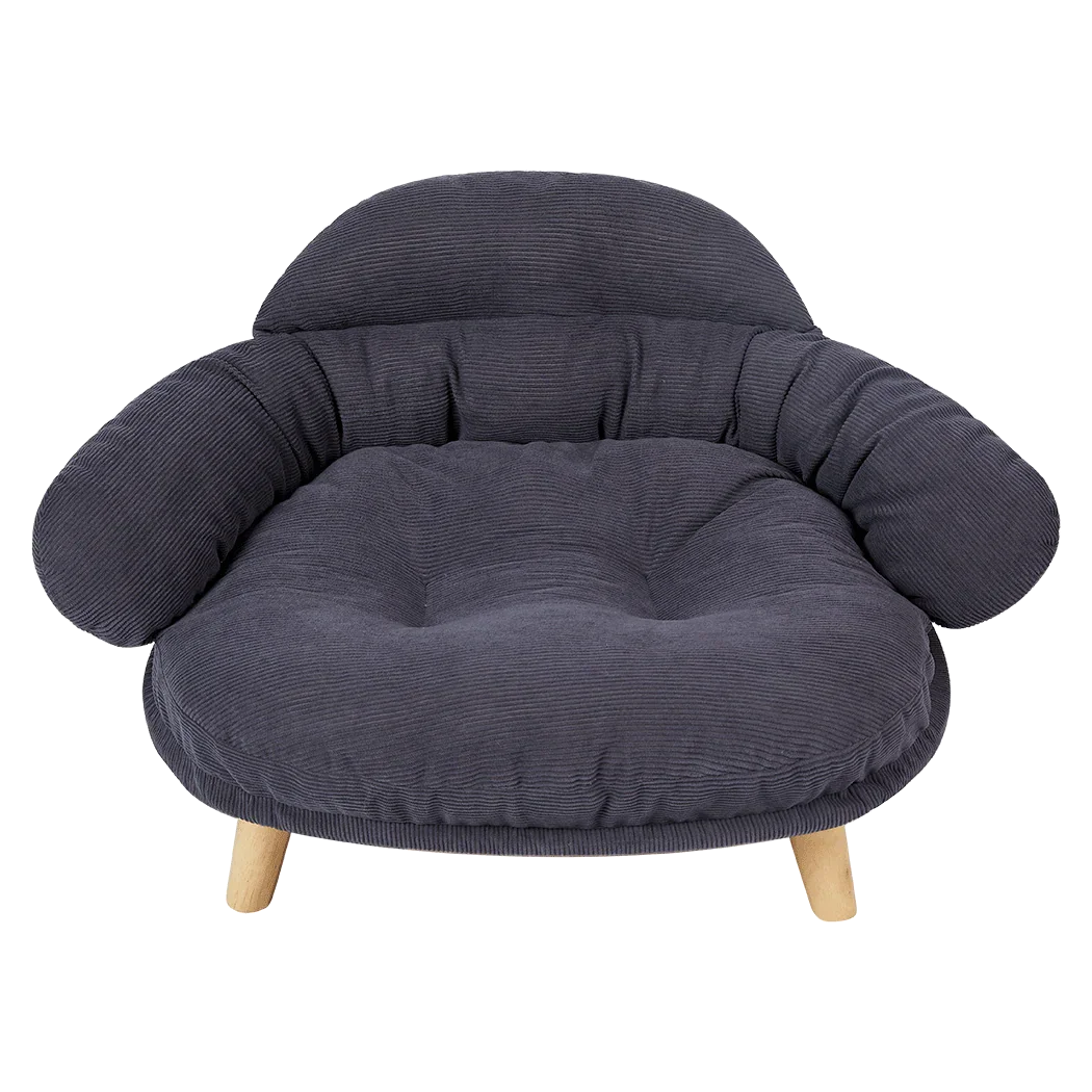 Pawz Elevated Pet Dog Cat Sofa Bed Couch XL Size Grey-2006732904096469000