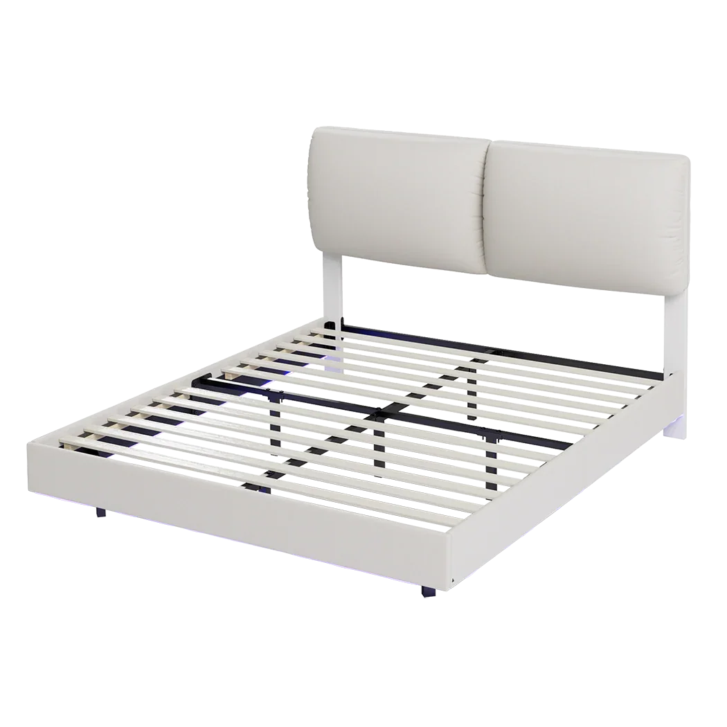 Levede Queen Floating Bed Frame-2029387198083764232
