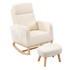 Levede Rocking Chair Ottoman Footrest With Side Pocket-1942353697505939464