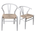 Levede 4x Dining Chairs Wooden Hans White-2006732723045142536