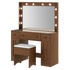 Levede Dressing Table LED Makeup Mirror Stool Set  Vanity Desk Cabinet 3 Drawers-2050056769220251657