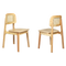 Levede 2x Rattan Dining Chair Wooden Kitchen Chair-2018816846018514952