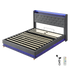 Levede Double Bed Frame Gas Lift LED Light-2006732862769991688