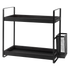 Levede 2 Tier Countertop Organiser Classic Storage Rack Bathroom Kitchen Black-2072893554912530440