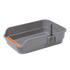 Pawz Large Cat Litter Box High Sided Open Top Cat Litter Tray 60cm Grey-2072893574265049096