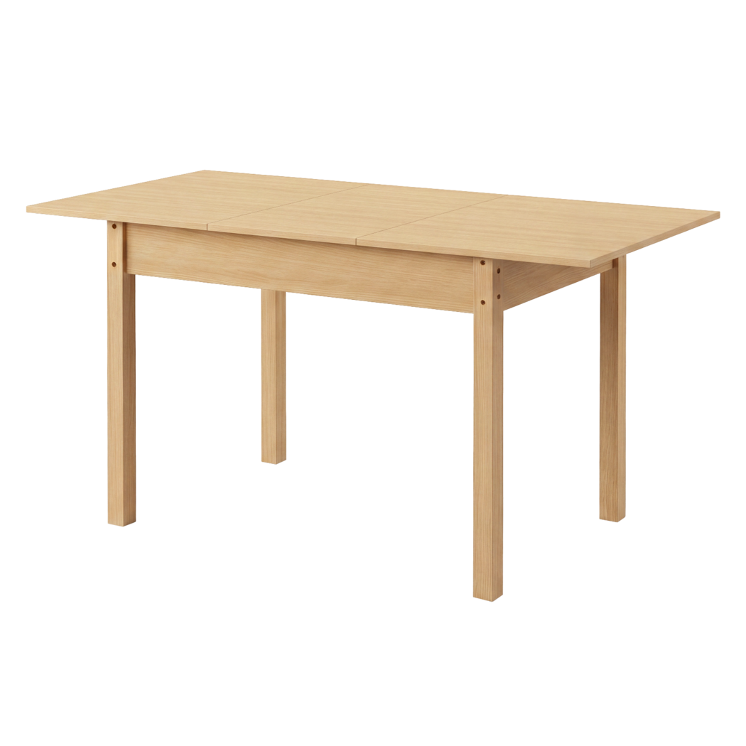 Levede Extendable Dining Table Oak Finish 4-6 Seater Wooden Kitchen 110-150cm-2072893553603907592
