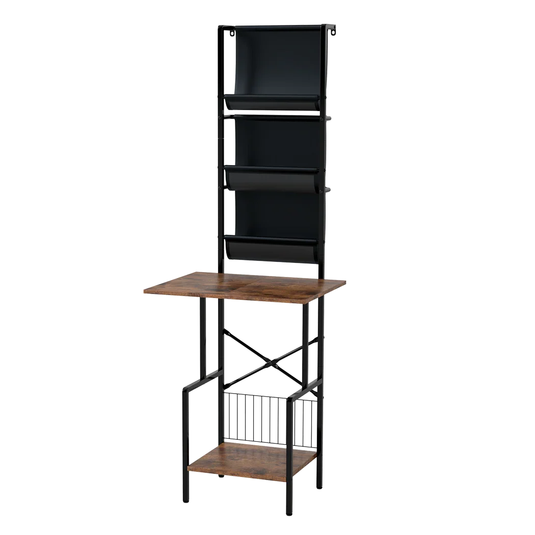 Levede Tall Record Player Stand Vinyl Storage Up to 200 Albums Turntable Rack-2050056774895144969