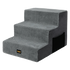 Pawz 3 Steps Pet Stairs Dog Ramp High Density Foam Grey-2006733392930017288