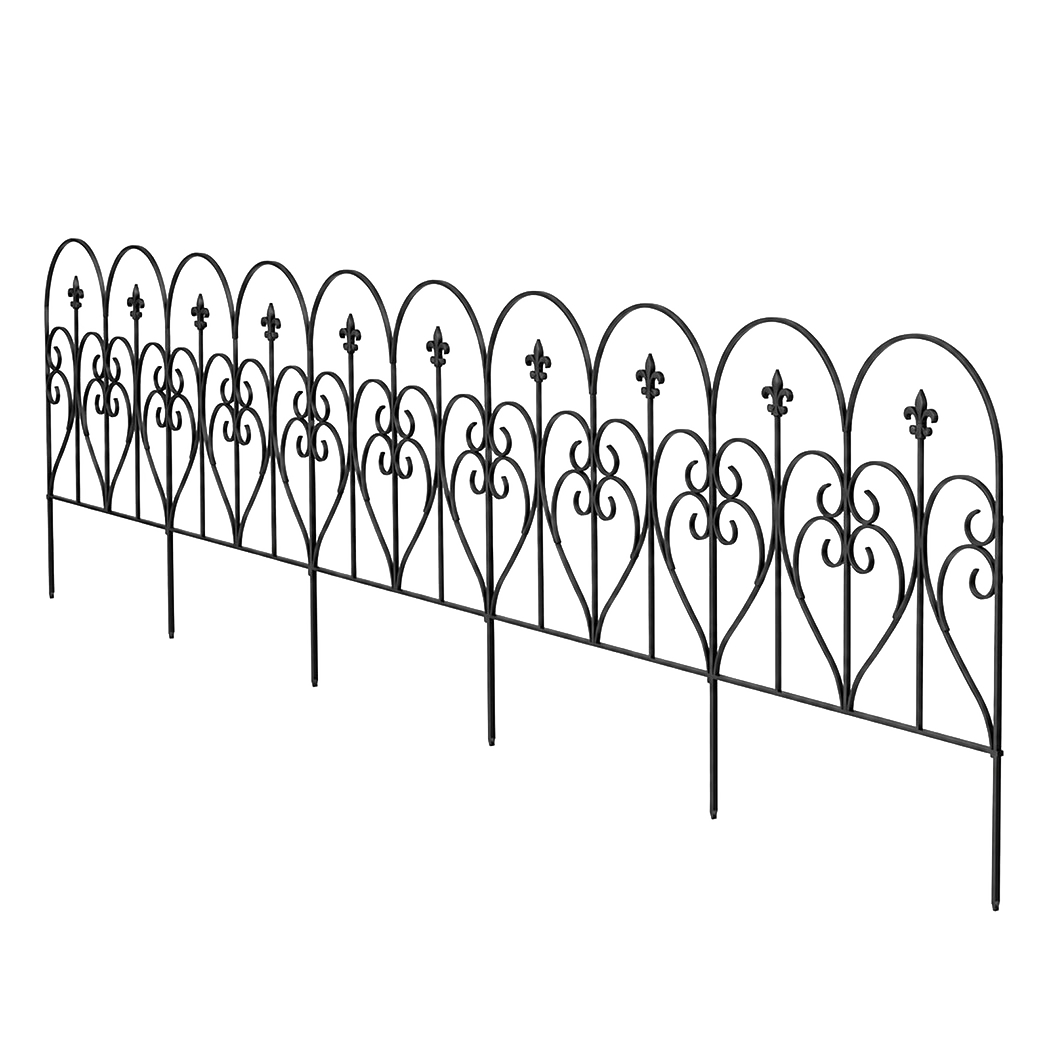 Mountview Decorative Garden Fence 5-Panel Animal Barrier Flower Edging Border-2072893570720862216