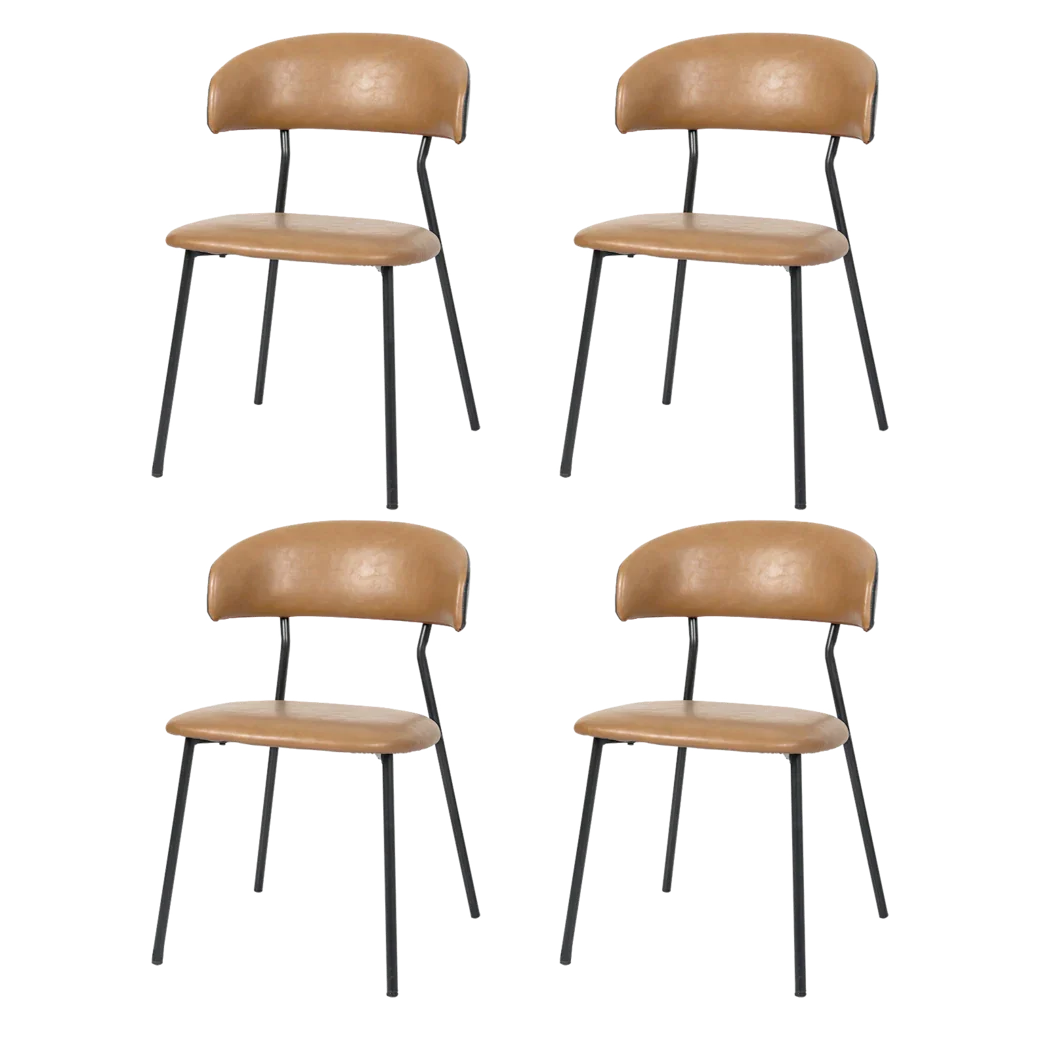 Levede 4x PU Leather Dining Chairs Kitchen Lounge-2050056744213811208