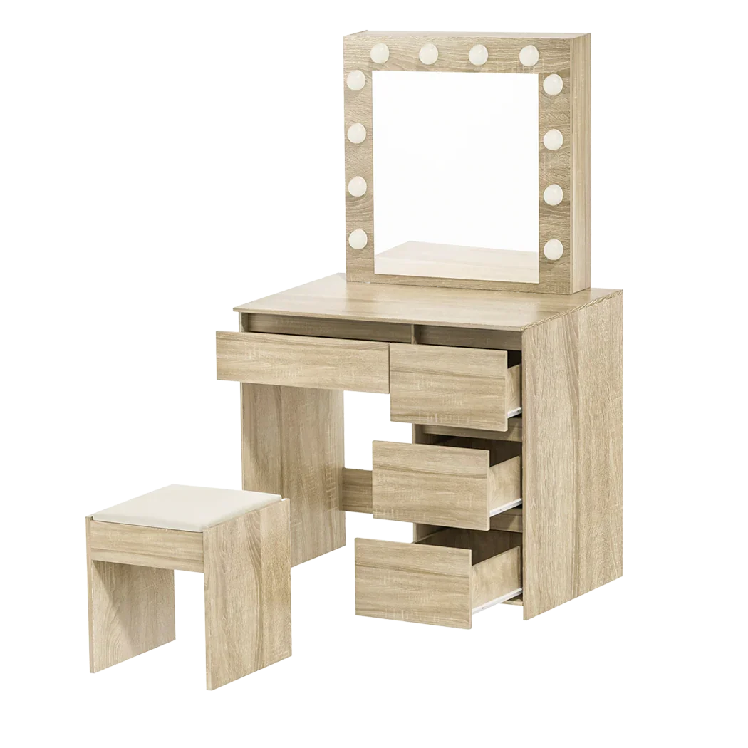 Levede Dressing Table Stool Set Makeup Mirror Led-2006732743878250505