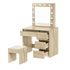 Levede Dressing Table Stool Set Makeup Mirror Led-2006732743878250505